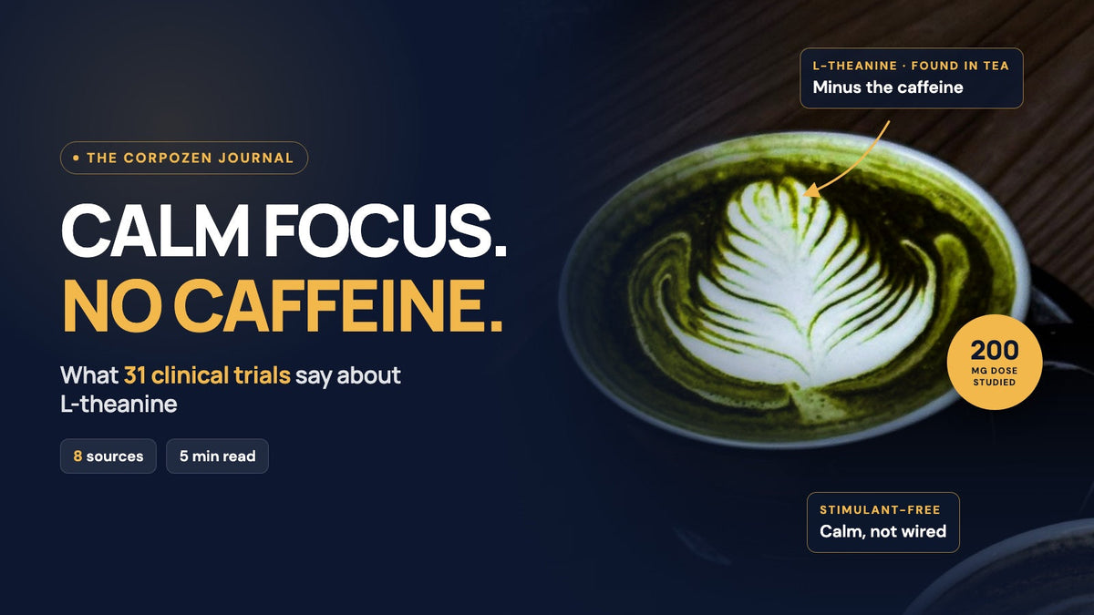 Calm focus, no caffeine: What 31 clinical trials say about L-theanine